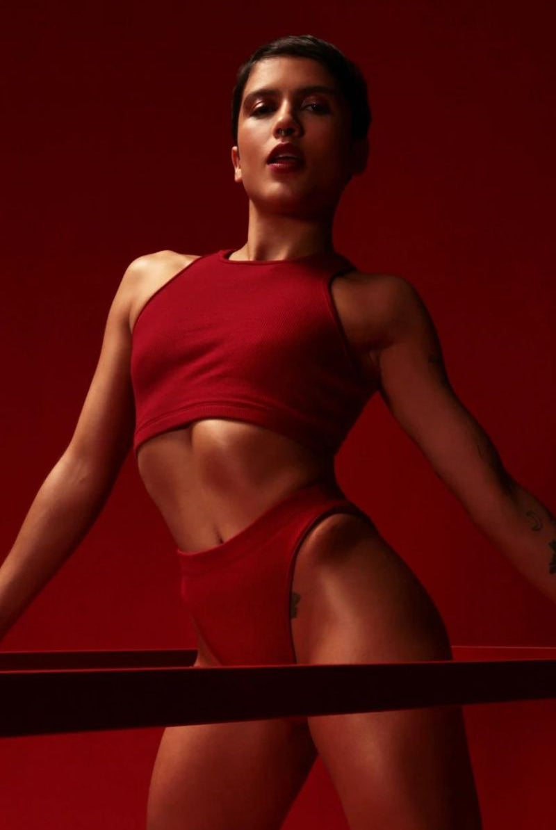 Rolling KI Halter Top - Cherry-Rolling-Pole Junkie