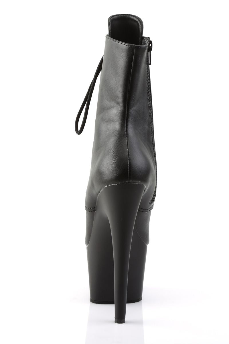 Pleaser USA Adore-1020 7inch Pleaser Boots - Matte Black-Pleaser USA-Pole Junkie