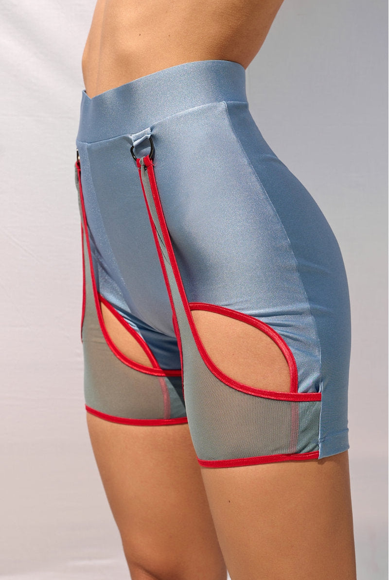 HotCakes Polewear Thetis Bottoms - Marine Blue & Red-Hot Cakes-Pole Junkie