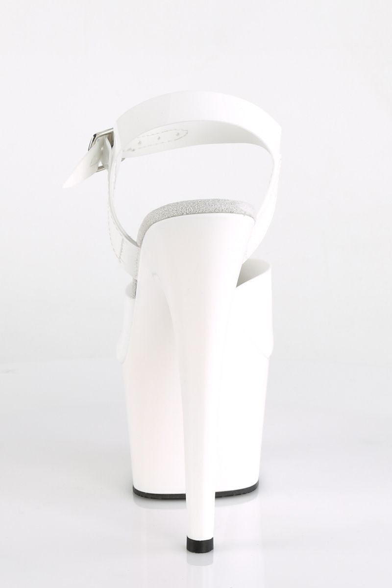 Pleaser USA Adore-708N 7inch Jelly-Like Pleasers - White-Pleaser USA-Pole Junkie