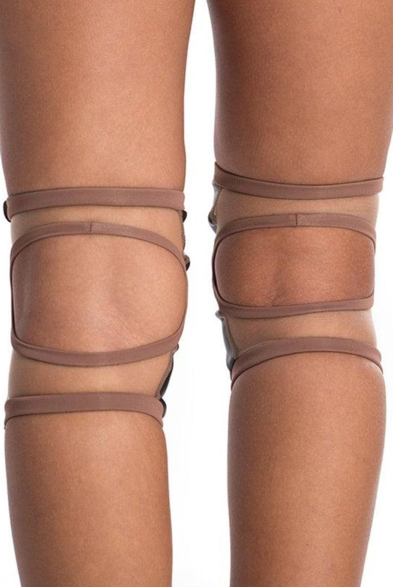 Poledancerka Grippy Kneepads - Nude 02 (with Pocket)-Poledancerka-Pole Junkie