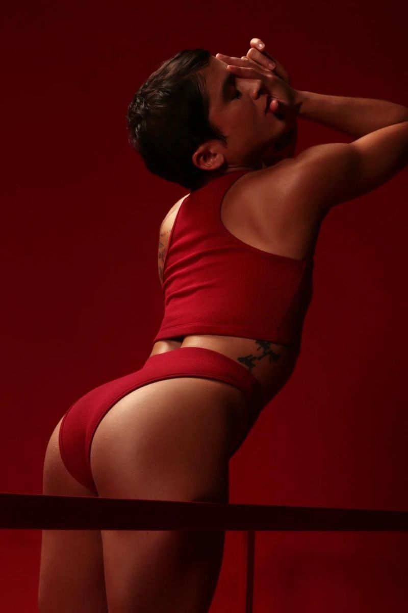 Rolling KI High Waist Hot Pants - Cherry-Rolling-Pole Junkie