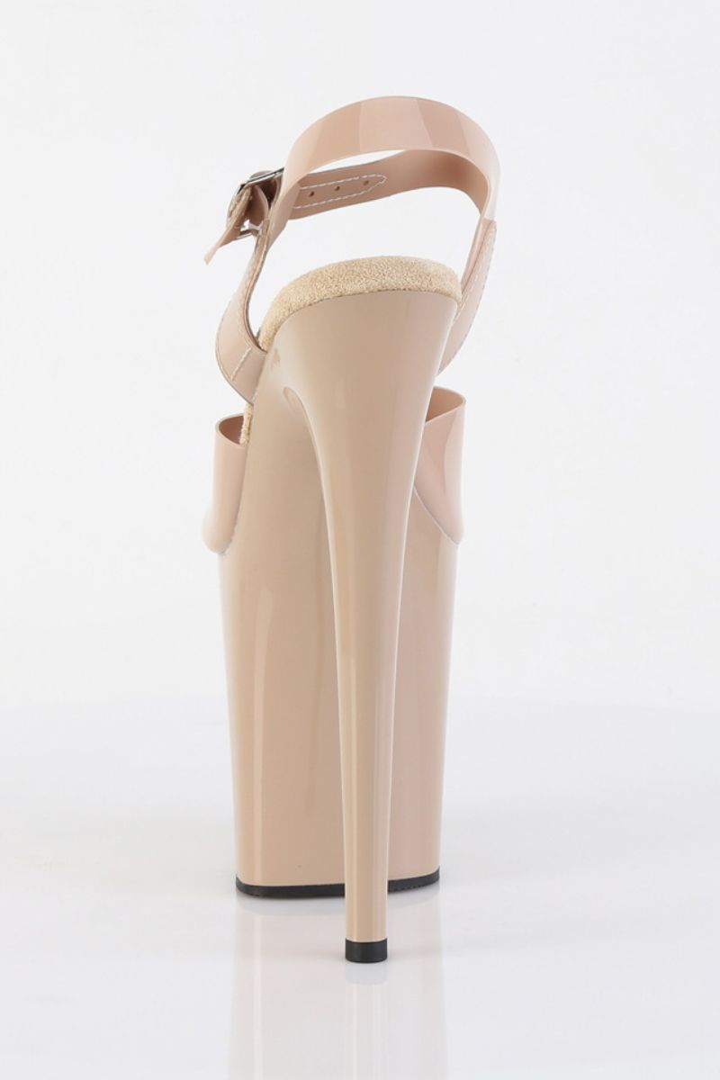 Pleaser USA Flamingo-808N Jelly-Like 8inch Pleasers - Cream-Pleaser USA-Pole Junkie