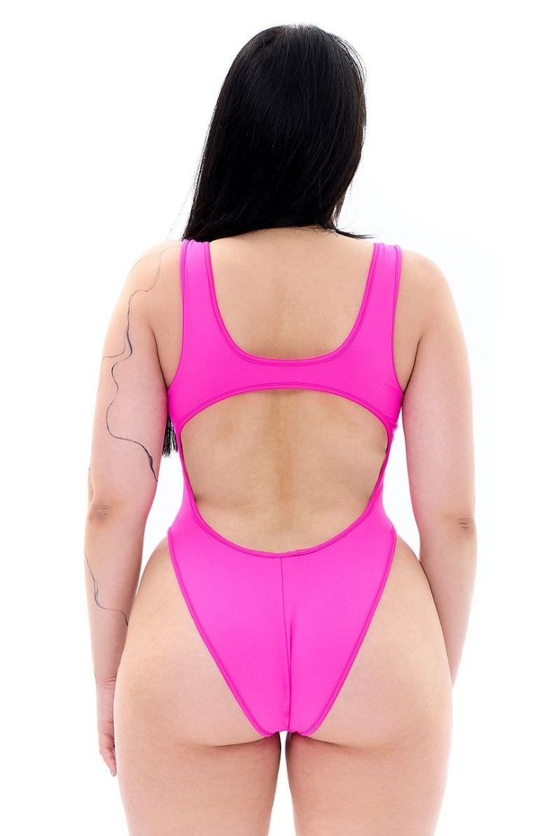 MÆD Siren Bodysuit - Matte Pink-MÆD-Pole Junkie