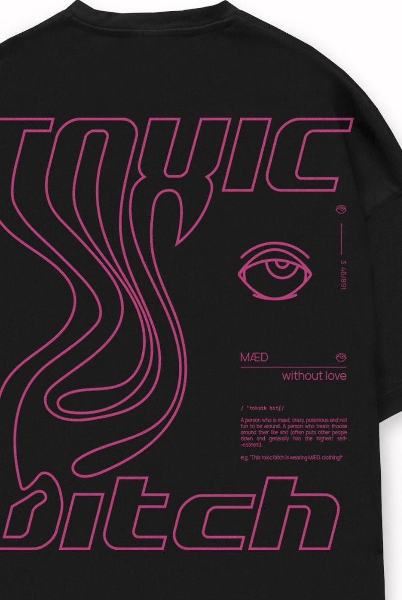 MÆD Toxic Bitch T-Shirts- Black-MÆD-Pole Junkie