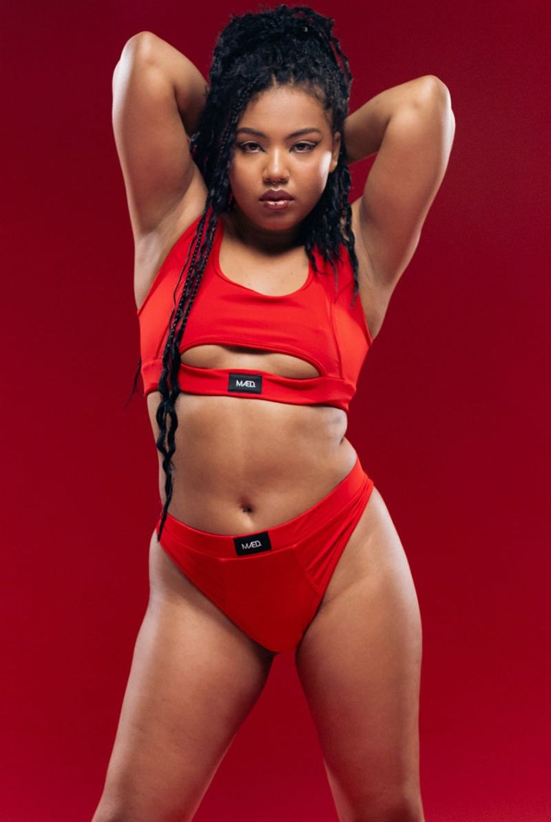 MÆD Offset Bottoms - Red-MÆD-Pole Junkie