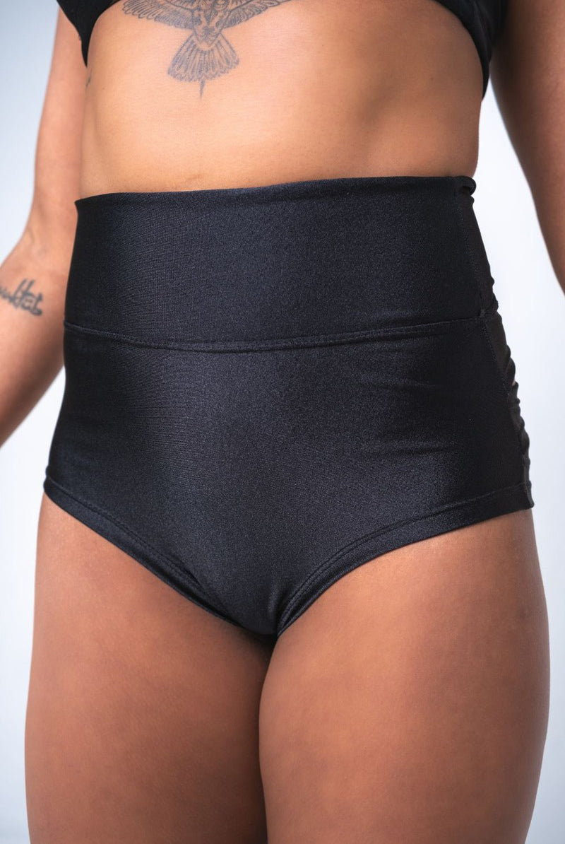 Sorte Scandal Hot Pants - Black-Sorte-Pole Junkie
