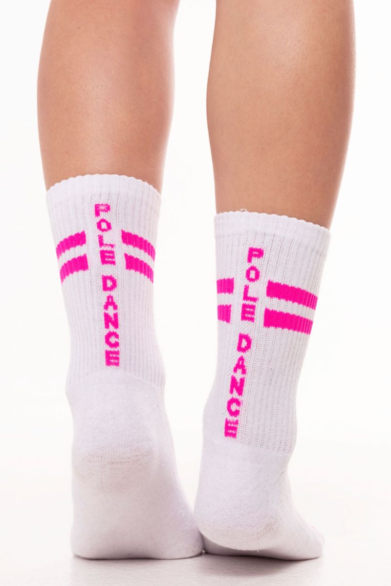 Paradise Chick Supreme Pole Dance Socks - Neon Pink