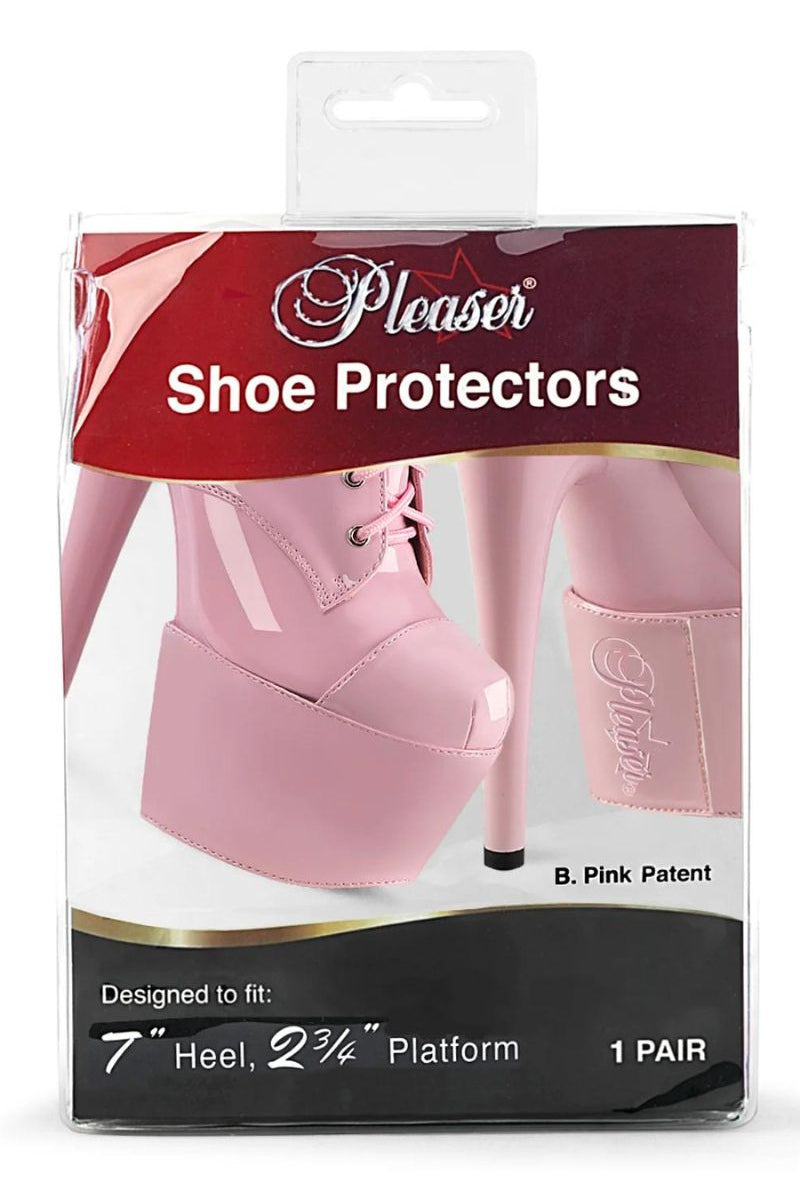 Pleaser USA Shoe Protectors 7inch - Patent Baby Pink-Pleaser USA-Pole Junkie