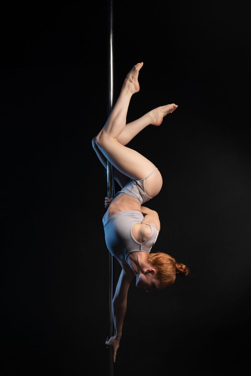 Hamade Activewear High Scoop Neck Crop Top - Light Grey-Hamade Activewear-Pole Junkie