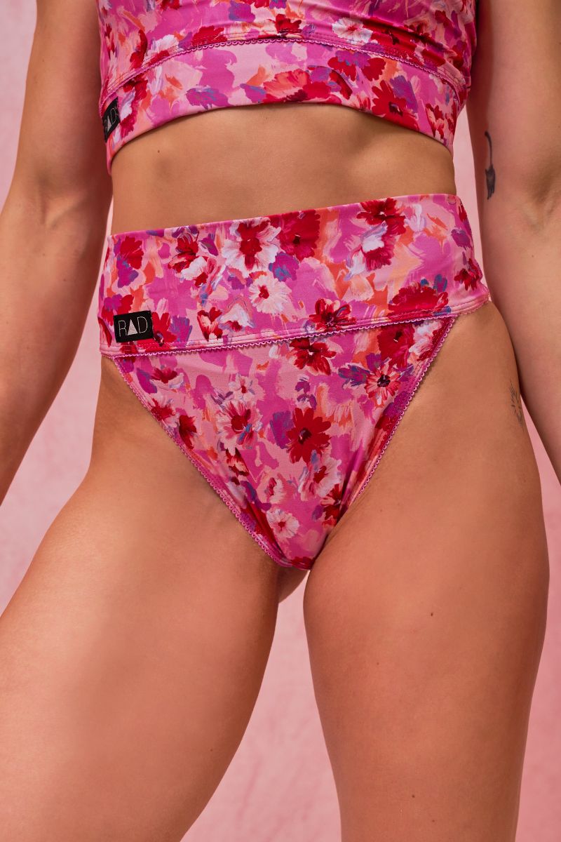 RAD Paradiso Melita Bottoms - Pink Floral-RAD-Pole Junkie