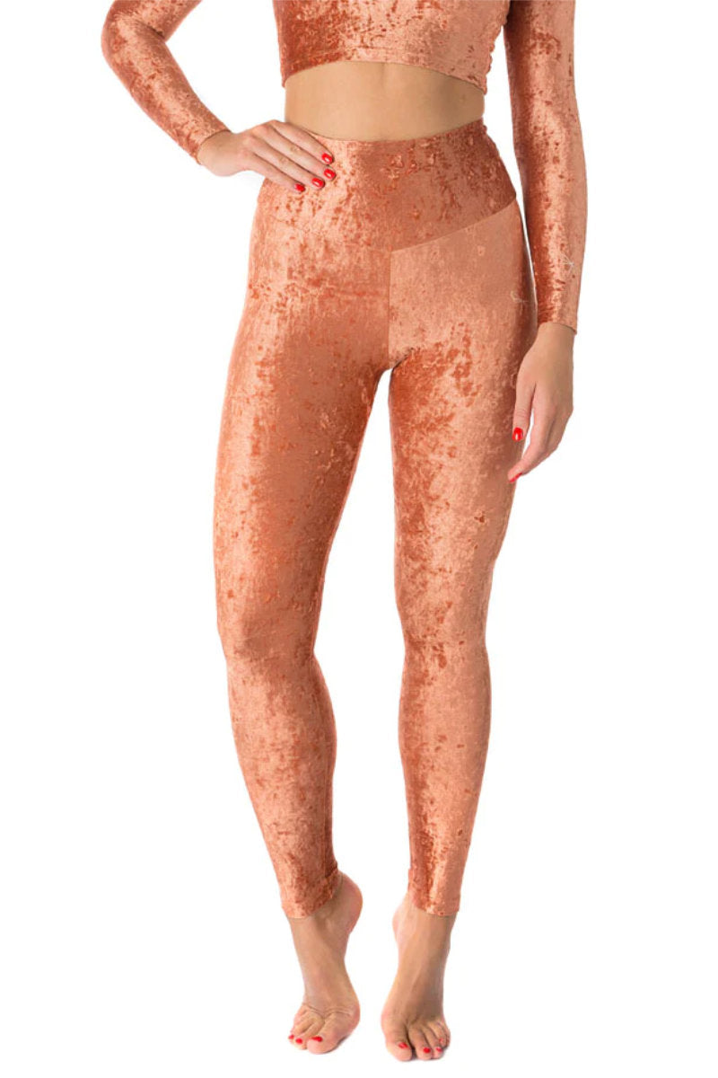 Dragonfly Adele Leggings - Velvet Bronze-Dragonfly-Pole Junkie