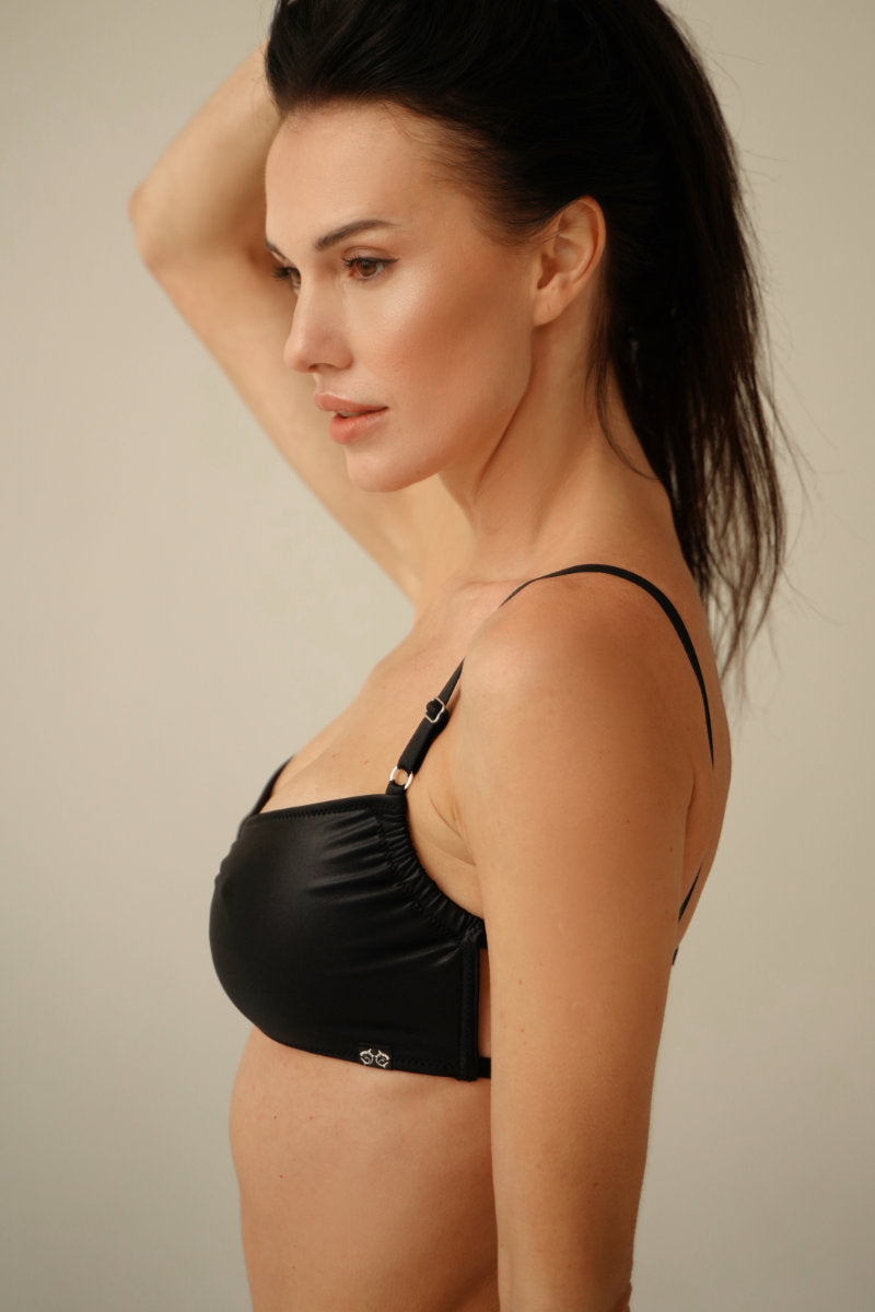 Shark Polewear Teodora Top - Obsidian-Shark Polewear-Pole Junkie