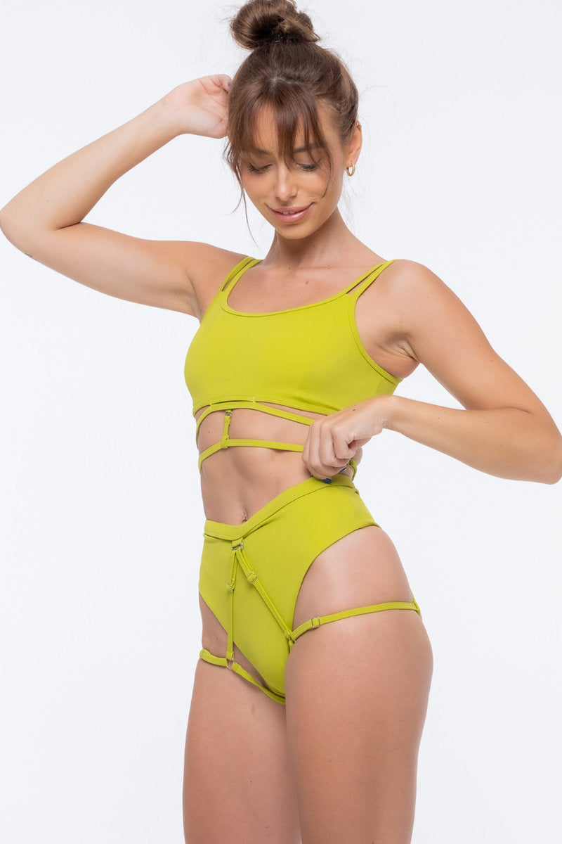 Nona Perkasa Moonflower Bottoms - Vert-Nona Perkasa-Pole Junkie
