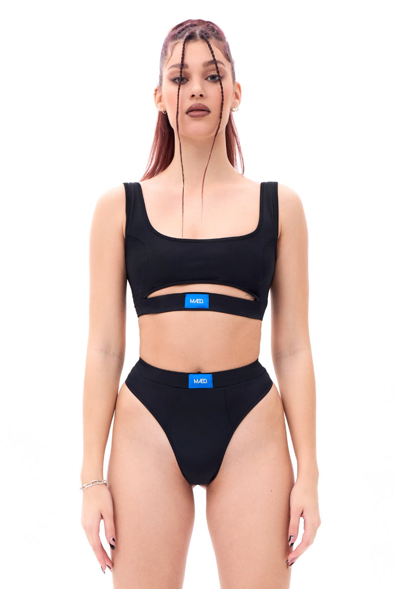 MÆD Offset Top - Matte Black-MÆD-Pole Junkie