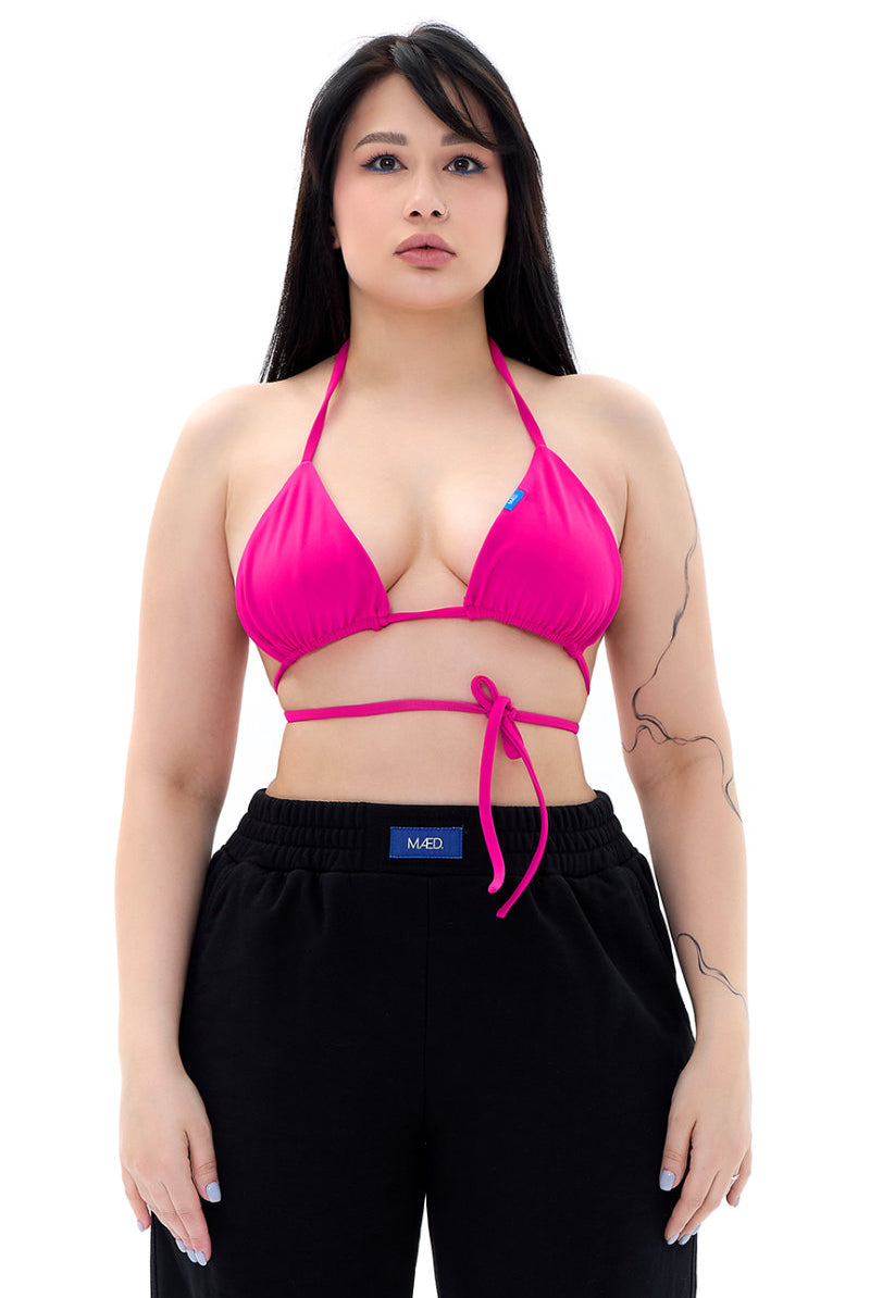 MÆD Bikini Top - Matte Pink-MÆD-Pole Junkie