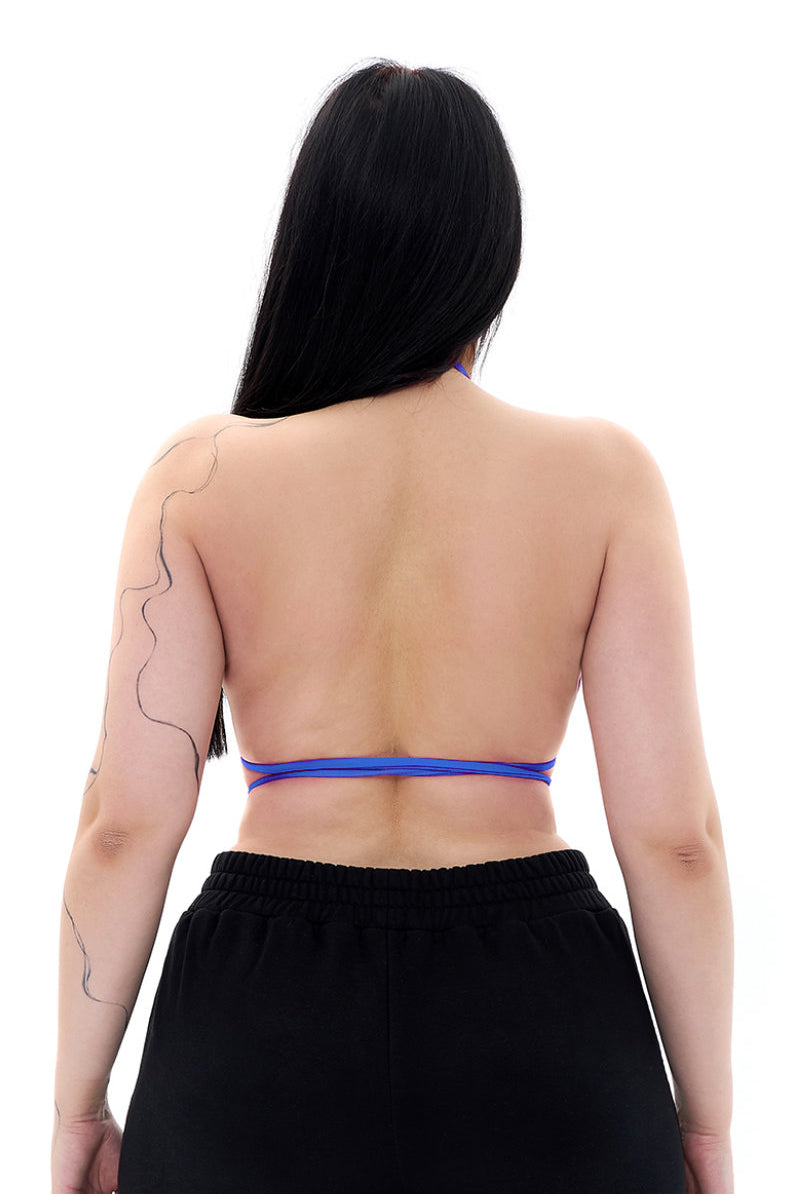 MÆD Bikini Top - Matte Electric Blue-MÆD-Pole Junkie