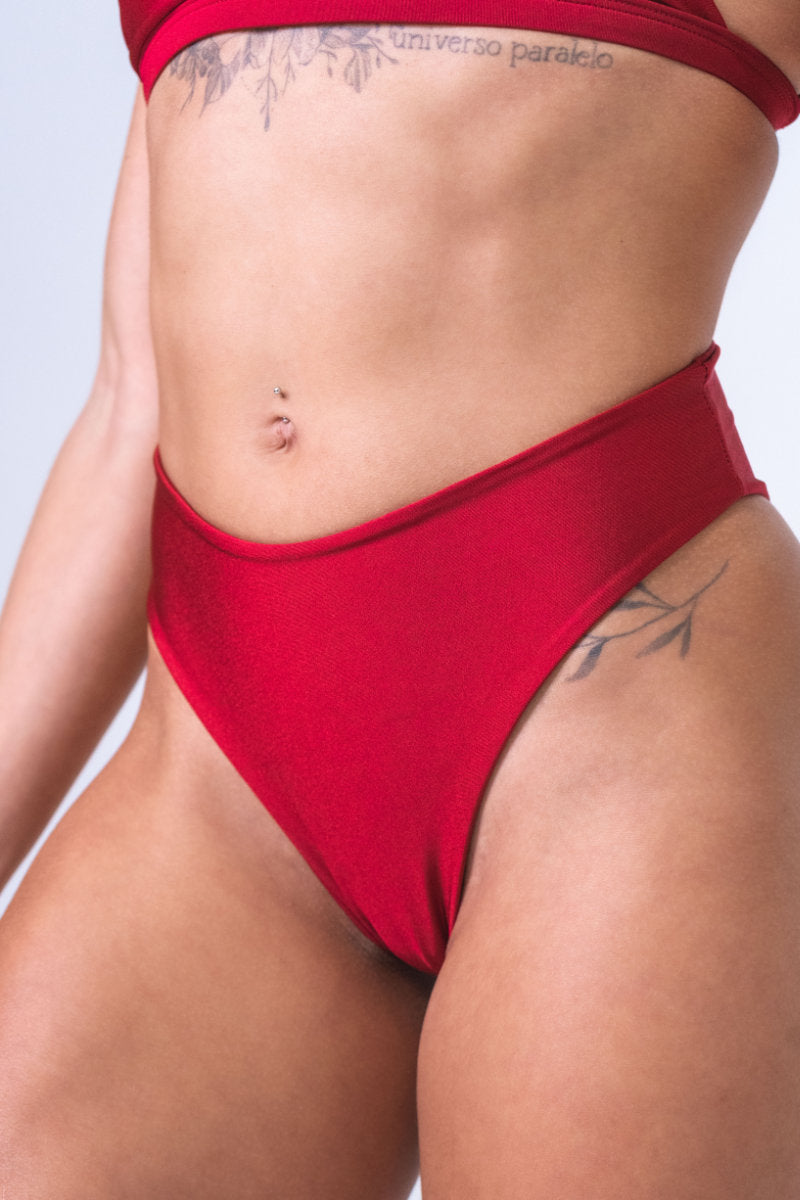Sorte Serpent Bottoms - Poppy Red-Sorte-Pole Junkie