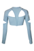 Hamade Activewear Scoop Neck Long Sleeve Top - Light Blue-Hamade Activewear-Pole Junkie
