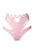Hamade Activewear High Waisted Bottoms - Checkered Light Pink-Hamade Activewear-Pole Junkie