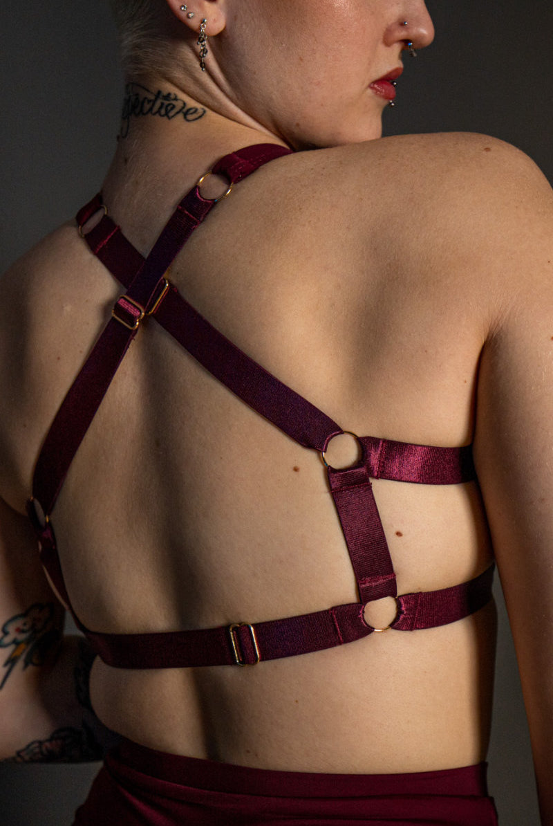 Tatiana Activewear Tokio Top - Wine-Tatiana Activewear-Pole Junkie