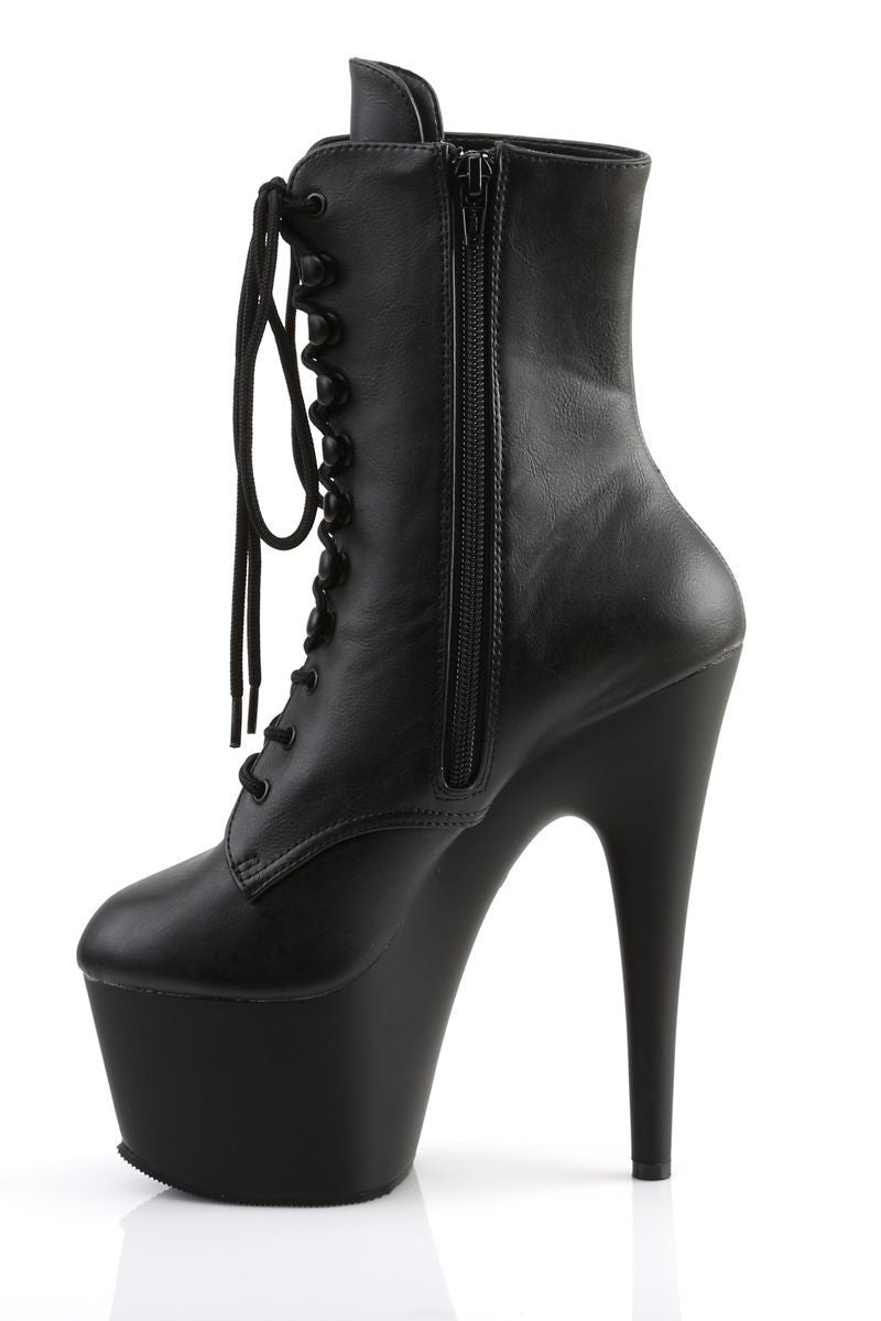 Pleaser USA Adore-1020 7inch Pleaser Boots - Matte Black-Pleaser USA-Pole Junkie