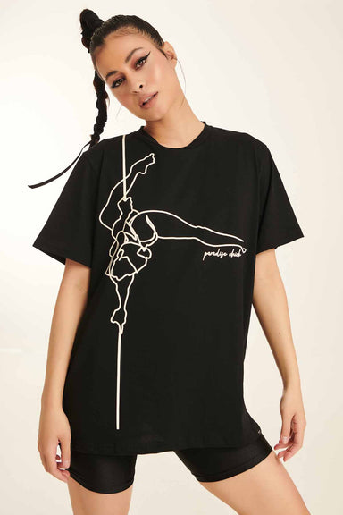 Paradise Chick Supreme Poledancer T-shirt - Black-Paradise Chick-Pole Junkie