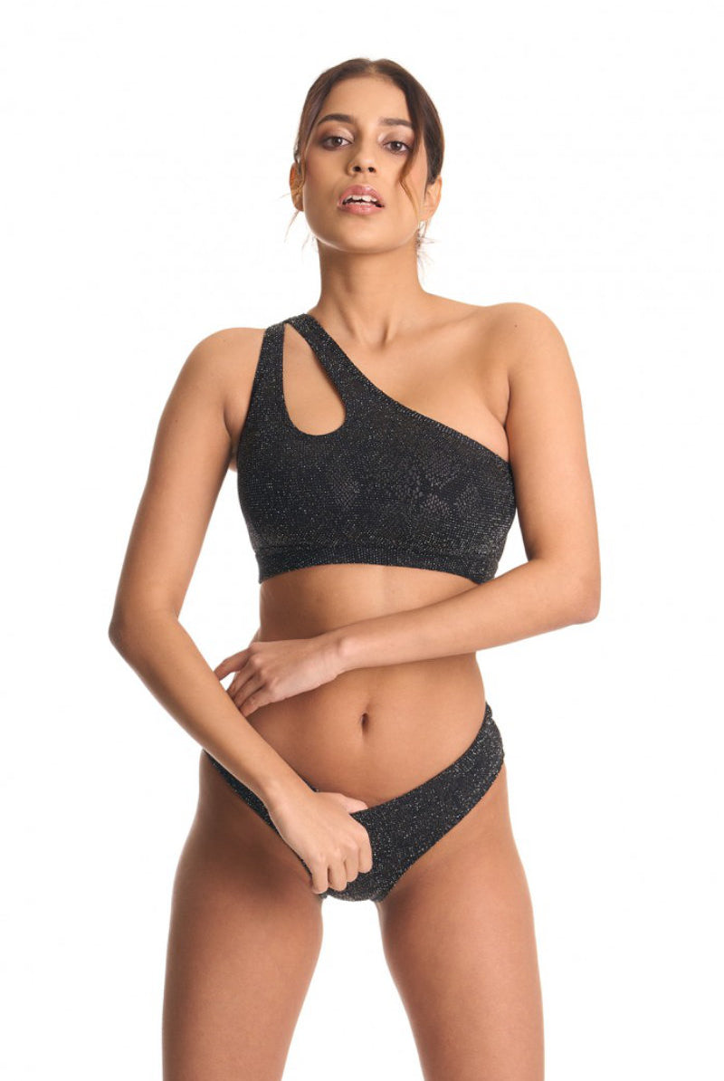 Bandurska Someday Top - Shimmery Black-Bandurska-Pole Junkie
