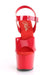 Pleaser USA Adore-708N 7inch Jelly-Like Pleasers - Red-Pleaser USA-Pole Junkie