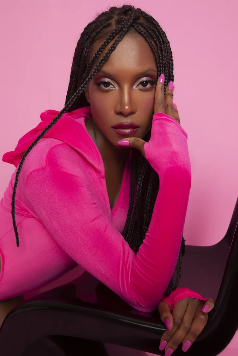 Rolling Paris Bodysuit - Pink-Rolling-Pole Junkie