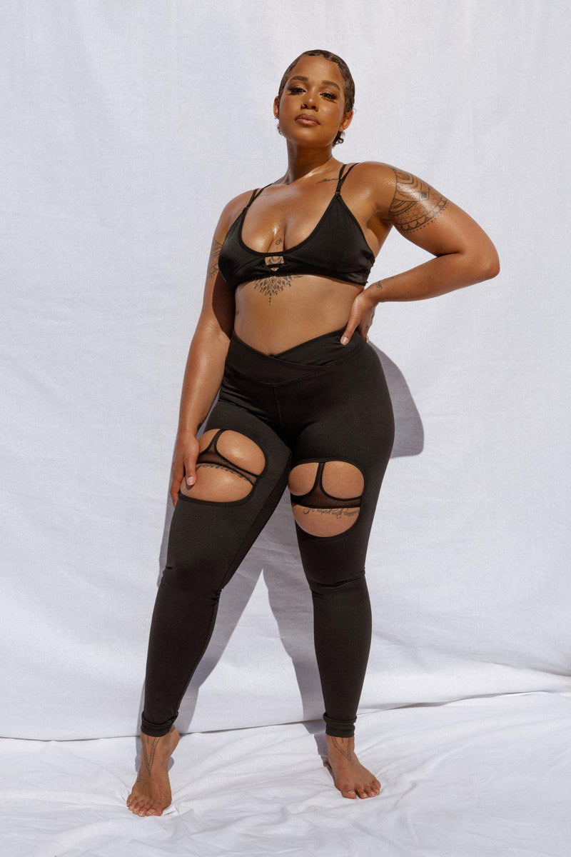 CXIX InstaBaddie Leggings - Black-Creatures of XIX-Pole Junkie