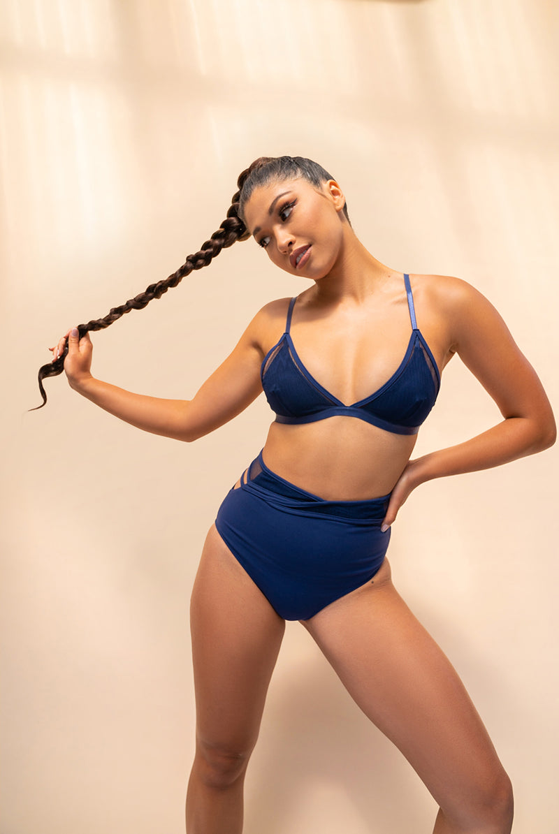 Lunalae Daisy Top - Recycled Navy-Lunalae-Pole Junkie