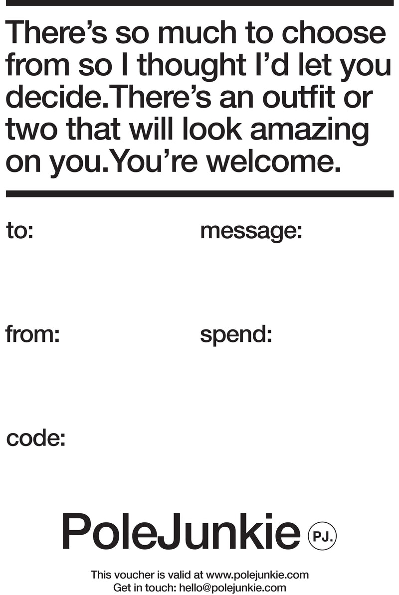 Gift Card-Pole Junkie-Pole Junkie