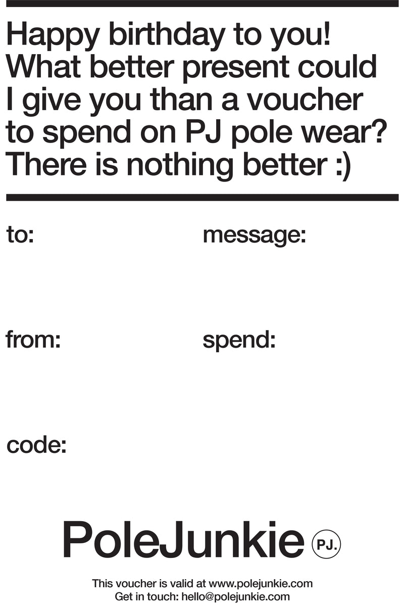 Gift Card-Pole Junkie-Pole Junkie