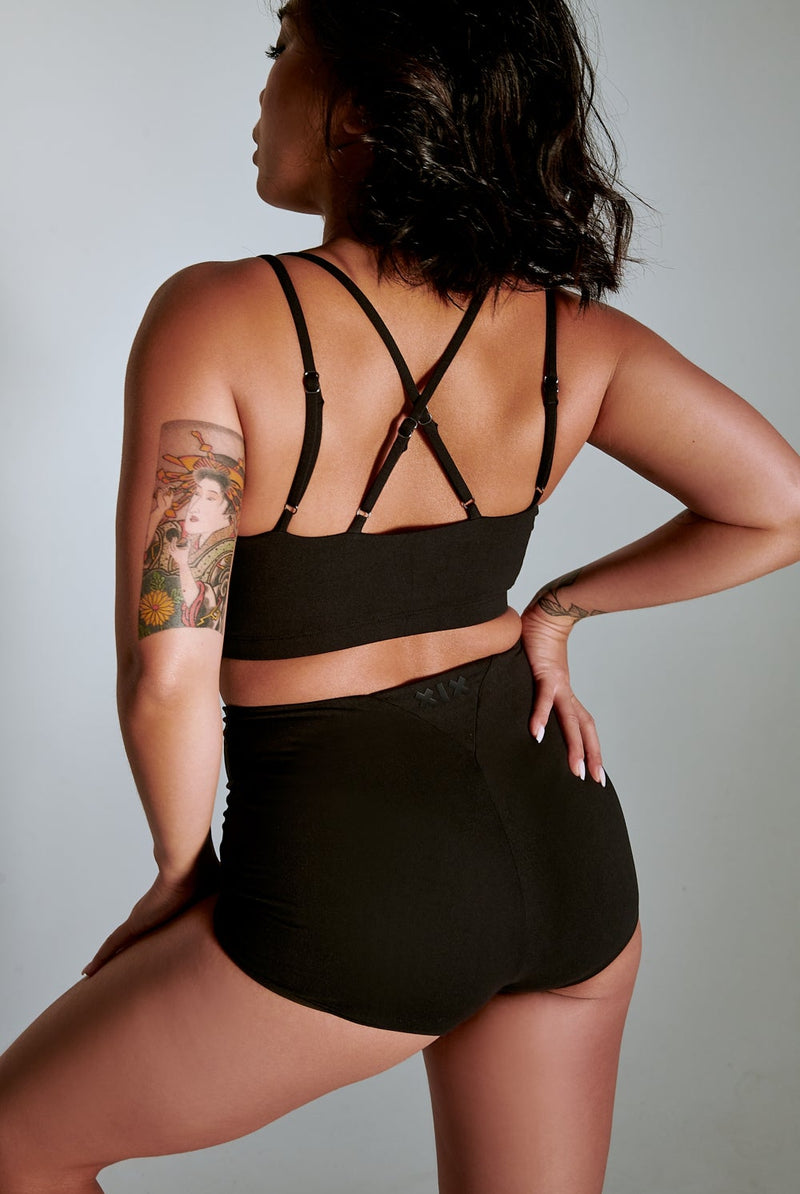 CXIX LuxLounge Booty Shorts - Black-Creatures of XIX-Pole Junkie