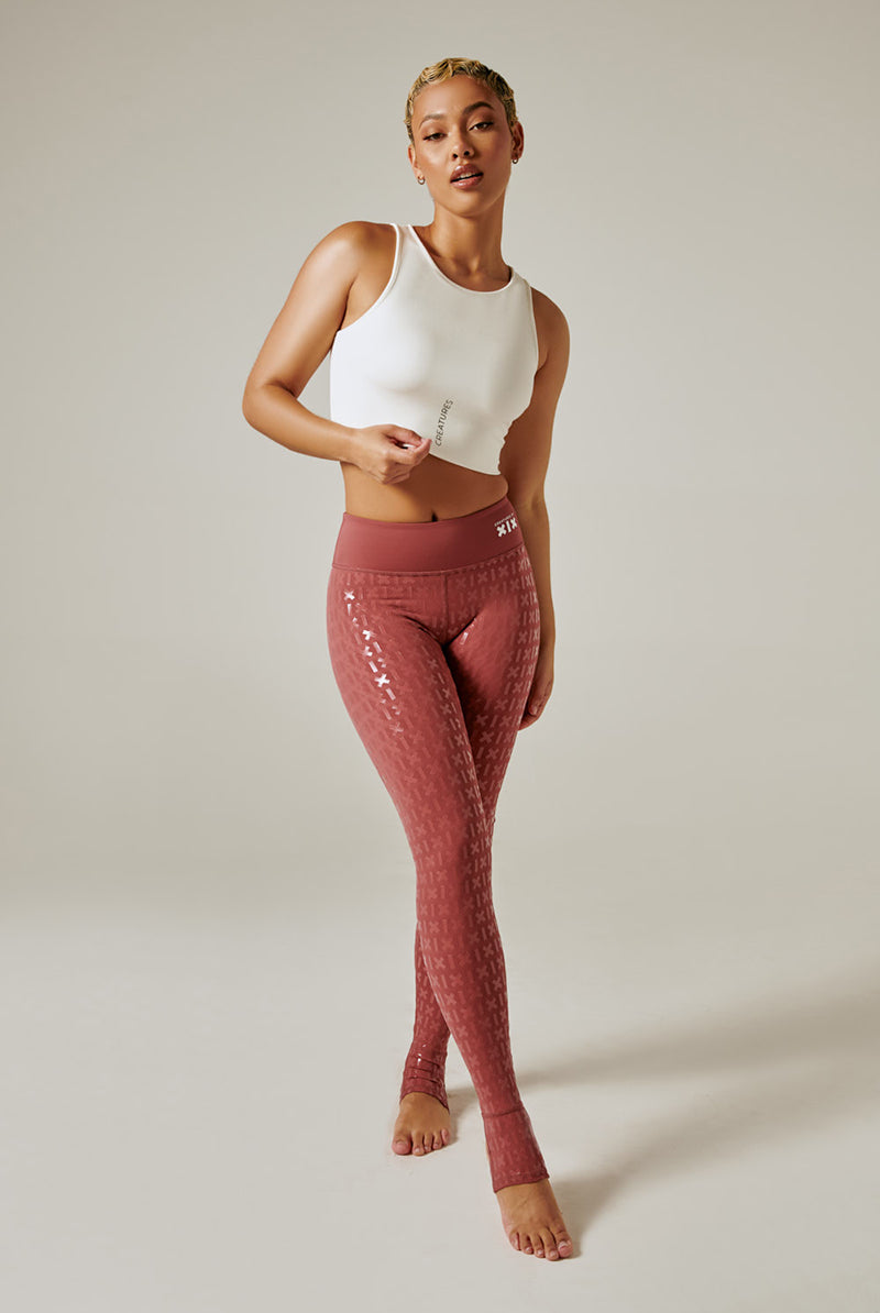 CXIX Gecko Grip Leggings - Mauve-Creatures of XIX-Pole Junkie