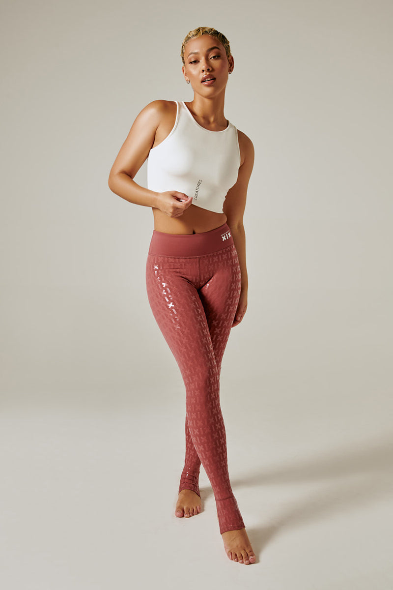 CXIX Gecko Grip Leggings - Mauve-Creatures of XIX-Pole Junkie