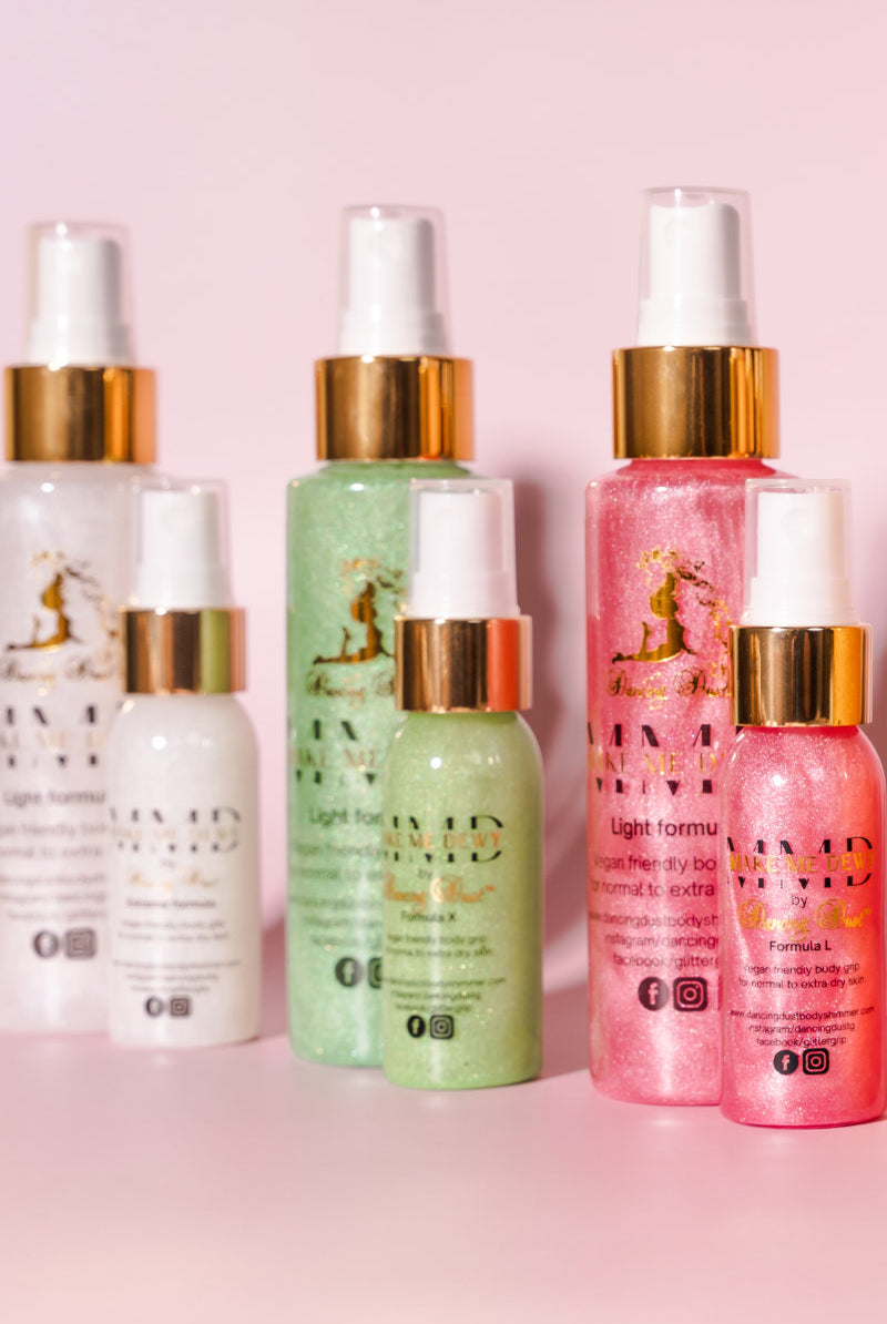 Dancing Dust Make Me Dewy Light - Silver (100ml)-Dancing Dust-Pole Junkie