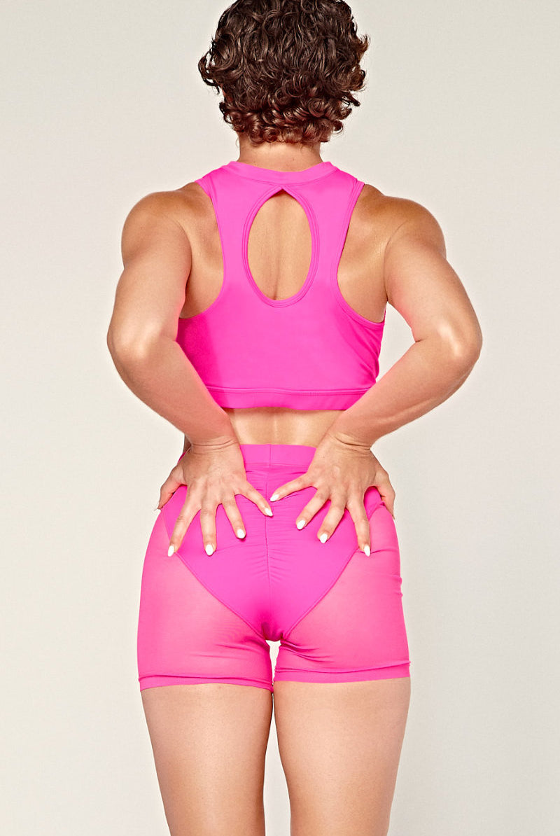 CXIX Dollhaus Sports Bra - Barbie Pink-Creatures of XIX-Pole Junkie