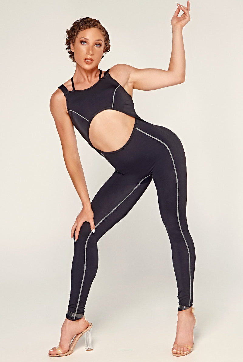 CXIX Dollhaus Jumpsuit - Black-Creatures of XIX-Pole Junkie