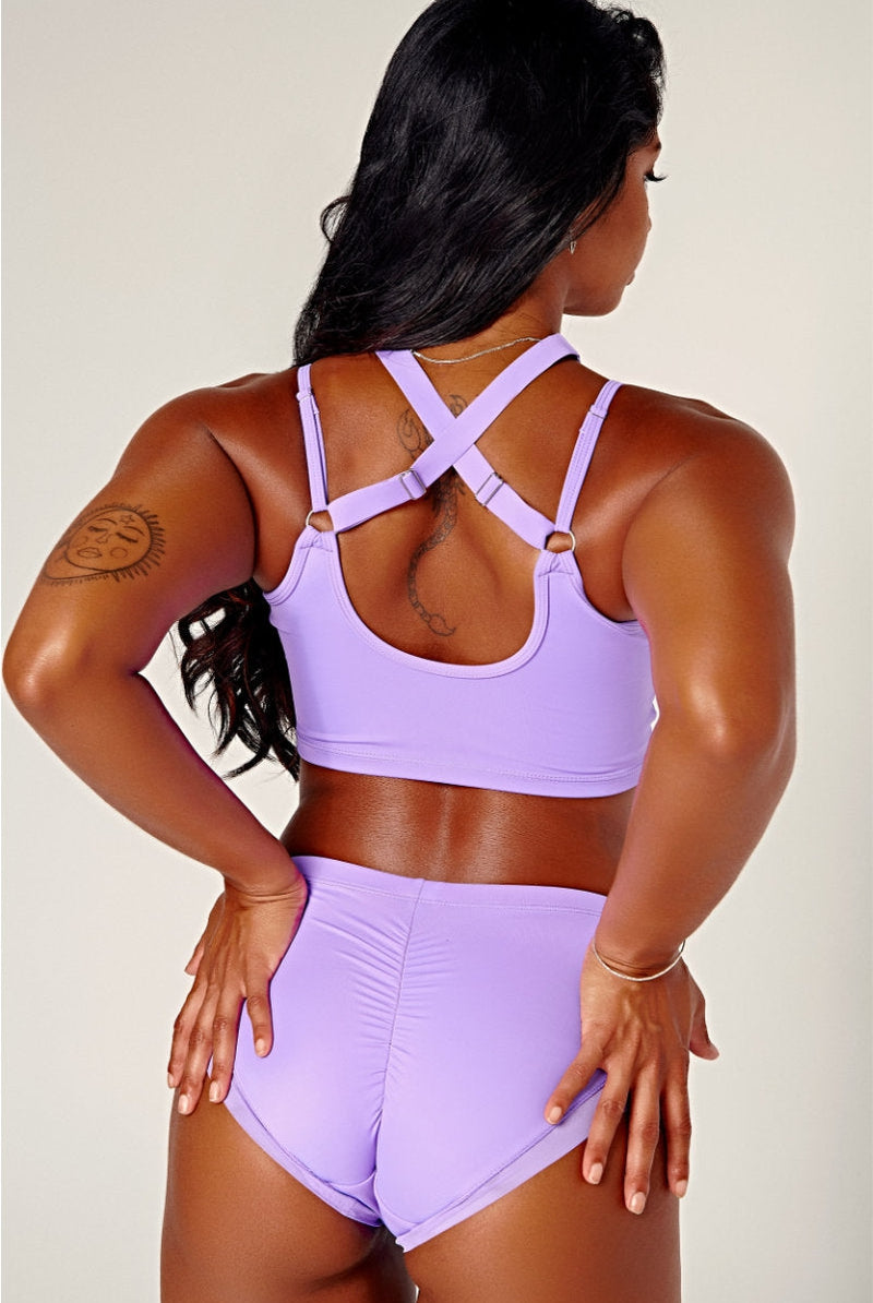 CXIX Dollhaus Choker Top - Purple-Creatures of XIX-Pole Junkie