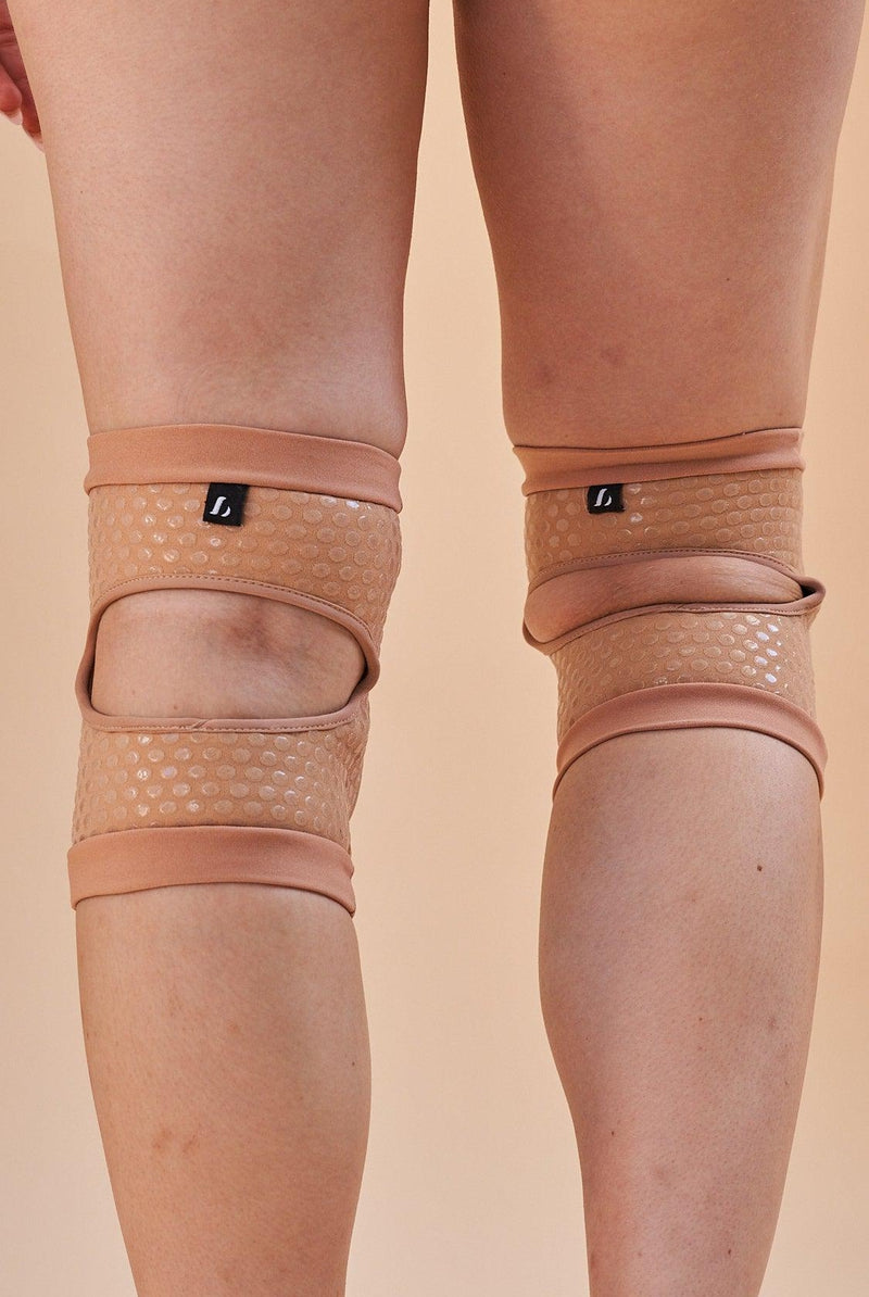 Lunalae Sticky Slim Look Kneepads - Sand-Lunalae-Pole Junkie