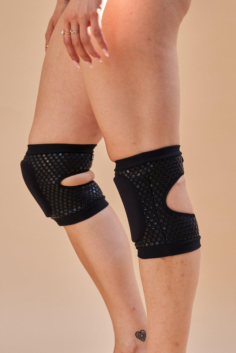 Lunalae Sticky Slim Look Kneepads - Black-Lunalae-Pole Junkie
