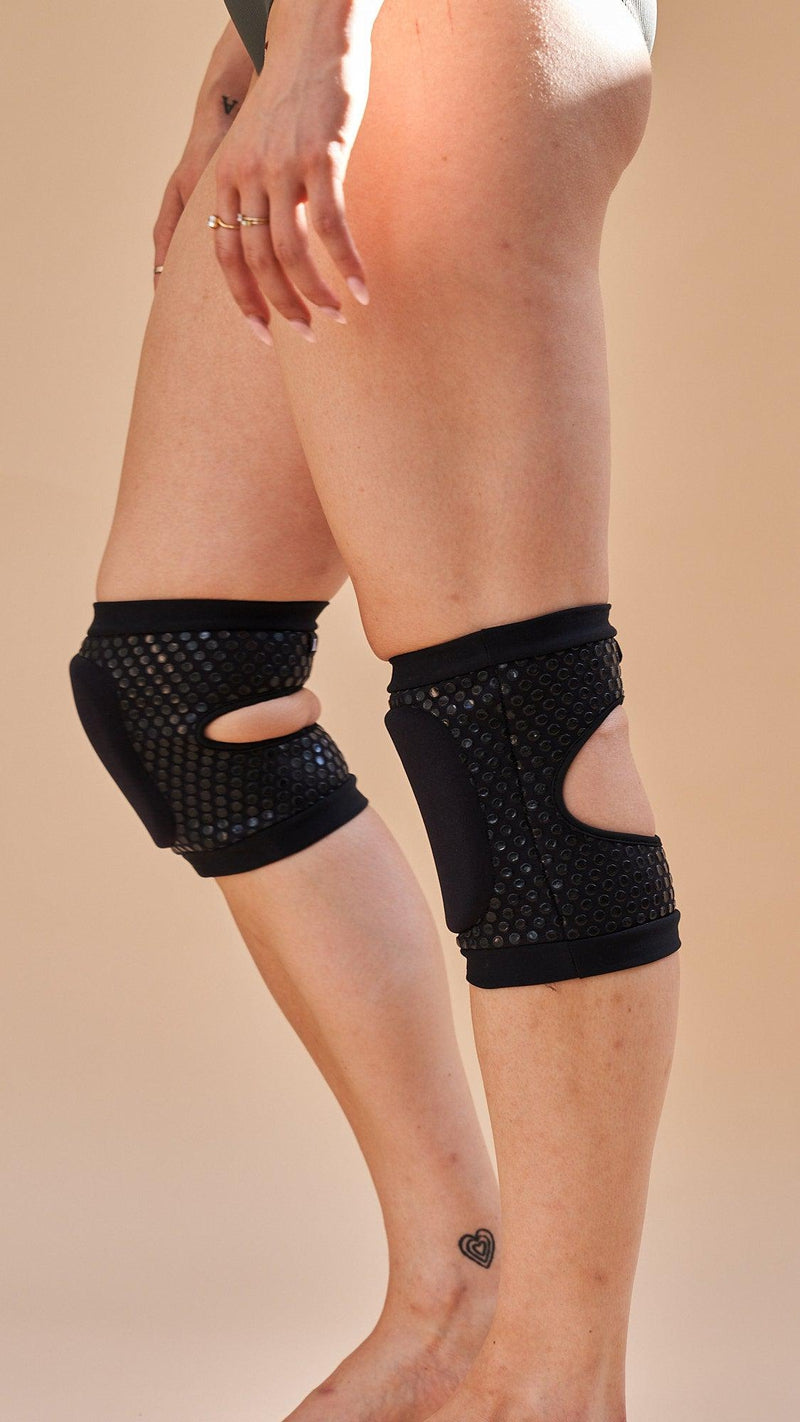 Lunalae Sticky Slim Look Kneepads - Black-Lunalae-Pole Junkie