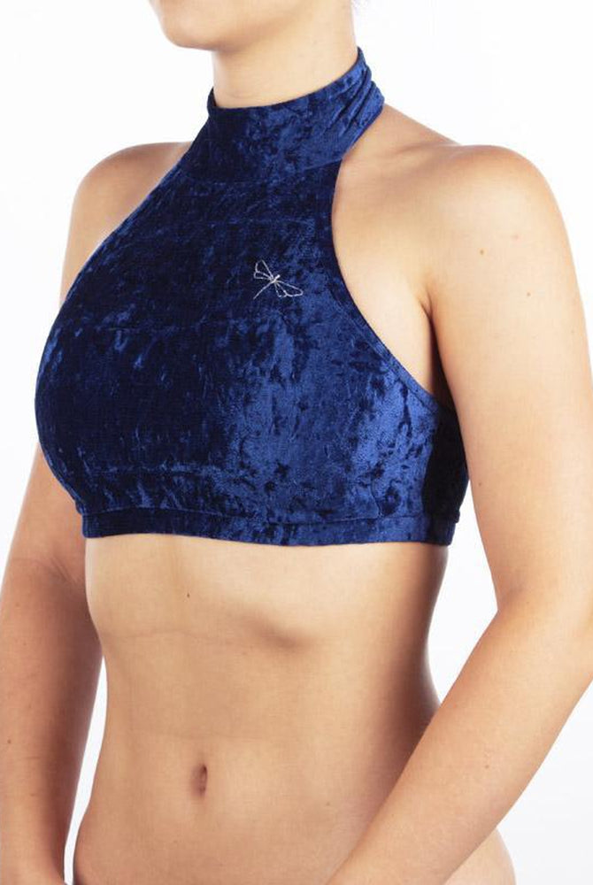 Dragonfly Lisette Top - Velvet Blue-Dragonfly-Pole Junkie