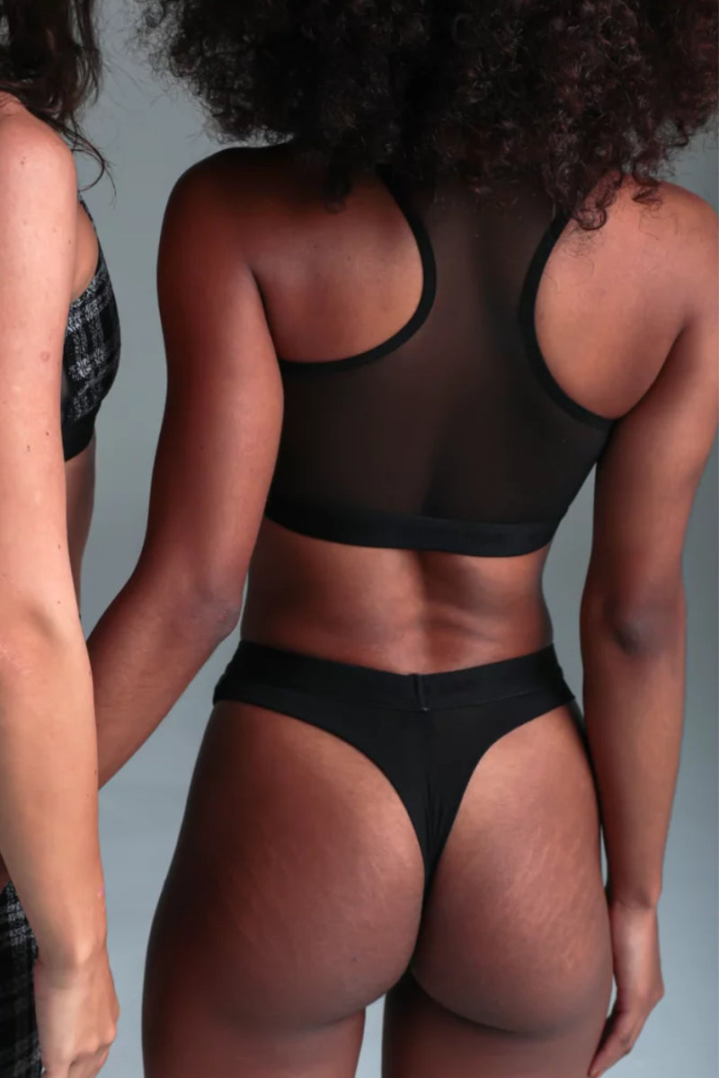 Rolling Alpha Cheeky Shorts - Tartan-Rolling-Pole Junkie