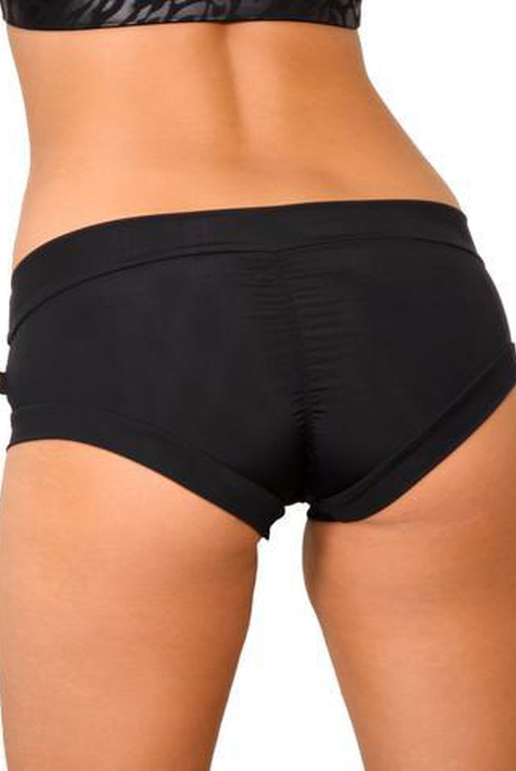 Cleo the Hurricane Essential Hot Pants - Black-Cleo the Hurricane-Pole Junkie