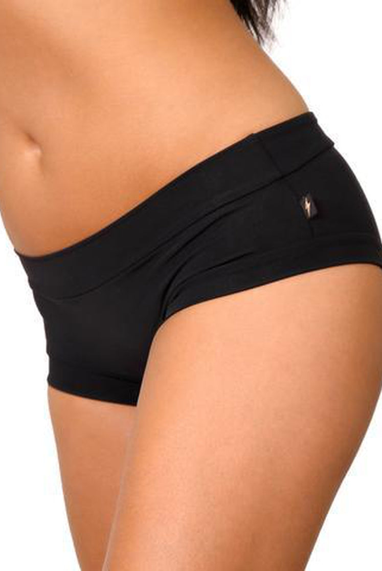 Cleo the Hurricane Essential Hot Pants - Black-Cleo the Hurricane-Pole Junkie