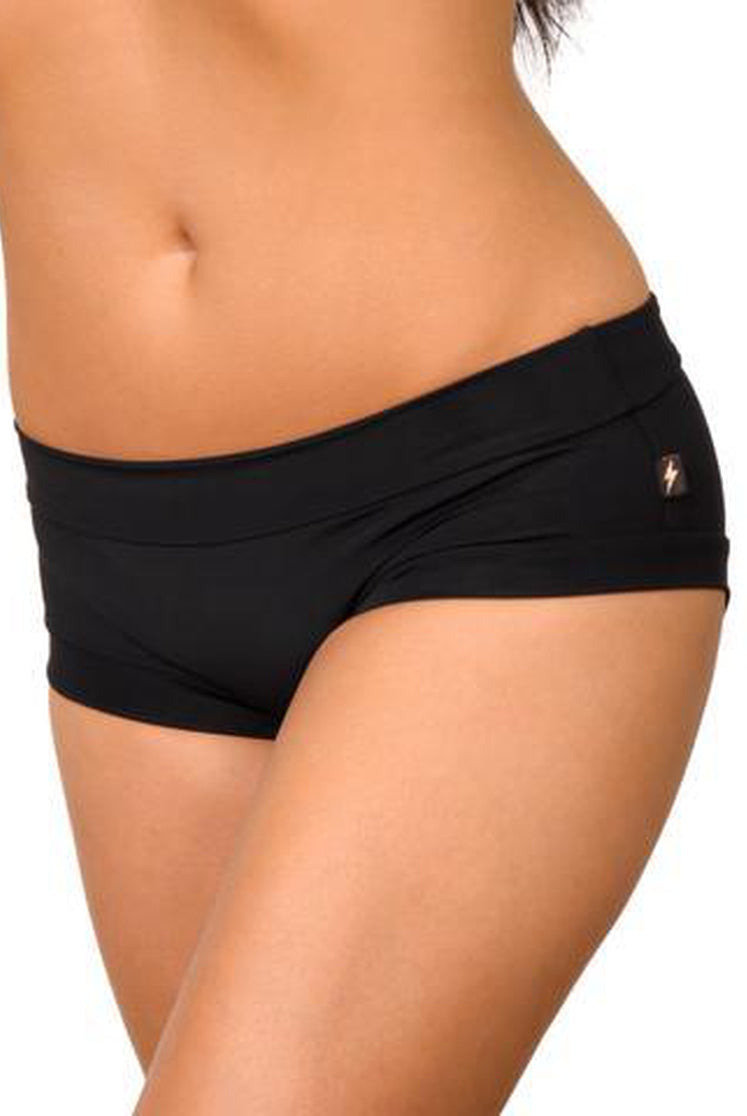 Cleo the Hurricane Essential Hot Pants - Black-Cleo the Hurricane-Pole Junkie