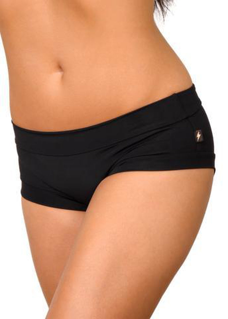 Cleo the Hurricane Essential Hot Pants - Black-Cleo the Hurricane-Pole Junkie